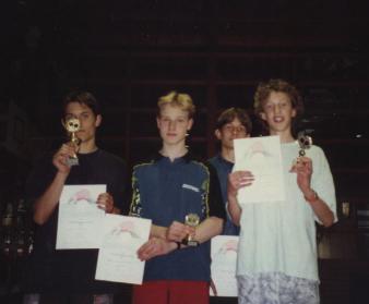 Tylla Vereinmeisterschaft Jungen 1997 v.l. K.