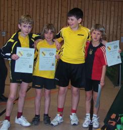 Minimeisterschaften März 2009 Sieger Jungen v.l.