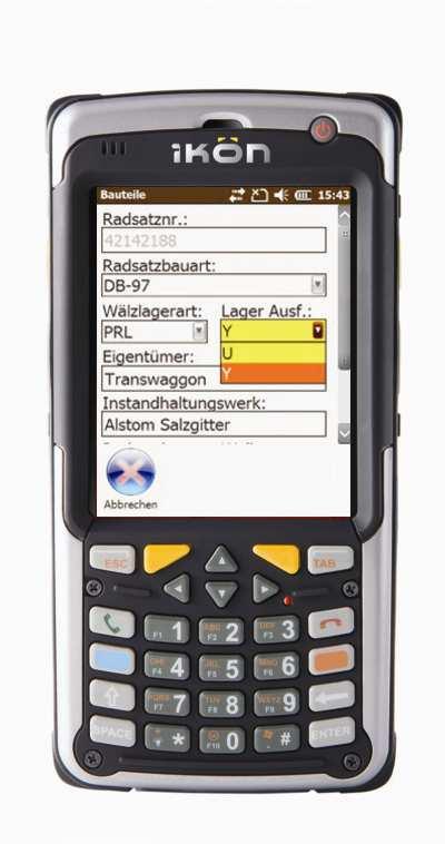 Empfohlene MDE Geräte Psion Ikôn WLAN, Bluetooth, GPRS/UMTS/HSDPA, GPS 1D Imager Win Mobile 6.