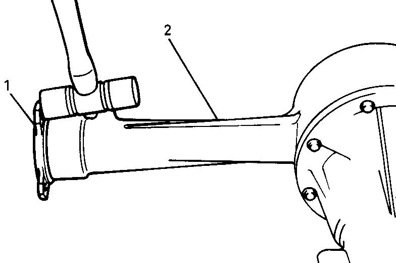 5) Die Achswellenlager-Sicherungsscheiben entfernen und nach Abnehmen der Schrauben die Achswellenlagerdeckel abnehmen, dann die
