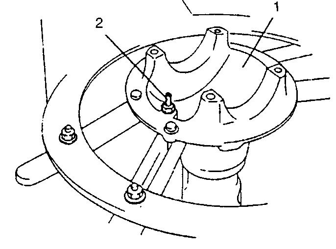 (C): 0993-6535 ) Das Antriebskegelrad mit dem hinteren Lager und der Abstandshülse vom Differentialträger abnehmen.