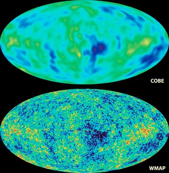 Brief History of the Universe CMB: Above: COBE satellite (900km) Below: WMAP satellite at Lagrange point L2