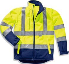 Schutzbekleidung Warnschutz 98443 Softshell-Jacke uvex protection flash praktische Warnschutz-Softshell- Jacke mit abnehmbaren Ärmeln Front-Reissverschluss mit Untertritt, Seitentaschen sowie eine