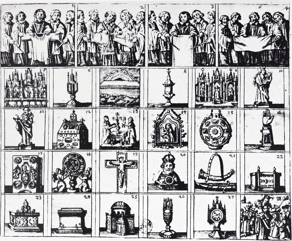 Theodor Holtmann: Pilgerblatt um 1615 gebenen Münsterschätze dienen sollte, noch hinzu, daß der Achatstein eine»vergoldete silberne Einfassung«hat7.