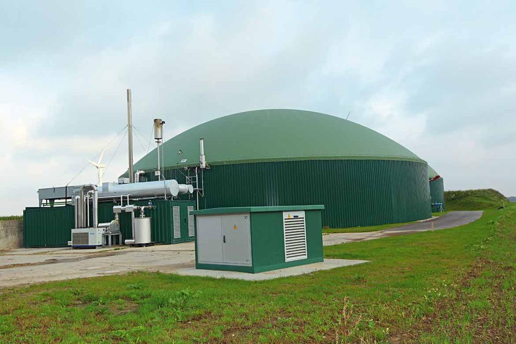 Biogas in Deutschland Vorteile der Biogasnutzung Biogasanlagen nutzen regionale Stoffströme von eigens angebauten Energiepflanzen bis hin zu biogenen Abfallstoffen aus der Grünen Tonne, dem Gewerbe