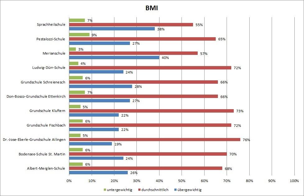 Ergebnisse des Kinderturn-Test PLUS BMI