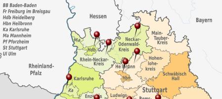 ECOfit in Baden-Württemberg Landkreise und Städte von Süden nach Norden: Stadt und Landkreis Lörrach Stadt Radolfzell und Stadt Singen