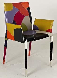 Colourful and light-hearted just like a happy day. This chair is something special: light-hearted and if you prefer colourful featuring expressive seams, it is never conventional.