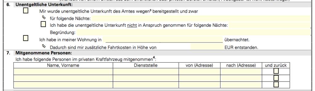 Gegebenenfalls bei Mitnahme MUSTERMANN, MARTIN