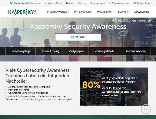 Risikofaktor in der Sicherheitskette wird Kaspersky Security