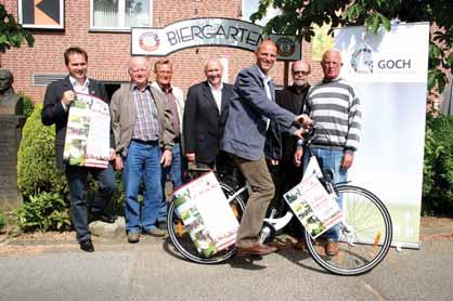 Die Partner der Quadra Tour sind die Volksbank an der Niers, Lörper Fahrrad GmbH, der Werbering Goch, das Freizeitund Erholungsbad GochNess, Euronics Thonnet und die Obstund Gemüsehändler des