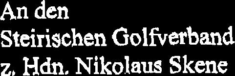 GC ST LORENZEN 038643961 SETE: 1 - Steirischen Golfverbd z, Hdn.