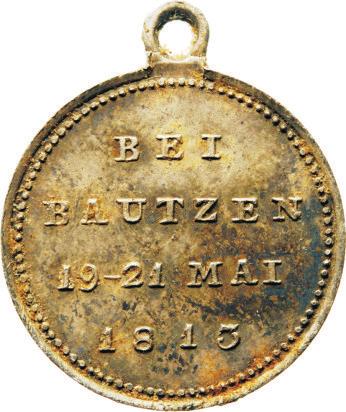 Lars-Gunter Schier 149 Ein preußischer Siegespfennig zur Schlacht bei Bautzen Gott segnete die vereinten Heere bei Bautzen, so die Inschrift der Medaille.
