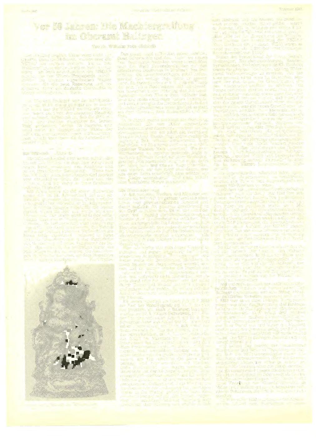 Seite 390 Heimatkundliehe Blätter Balin gen Februar 1983 Vor 50 Jahren: Die Machtergreifung im Oberamt Balingen Der Wahltag brachte Hitler zwar nicht die erhoffte absolute Mehrheit, machte 'aber die