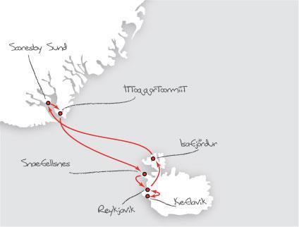 GRÖNLAND EXPEDITION OSTGRÖNLAND GIGANTISCHE EISBERGE, DER GRÖSSTE FJORDKOMPLEX DER WELT UND EINE ÜBERWÄLTIGENDE LANDSCHAFT SIND HÖHEPUNKTE DIESER EXPEDITIONSKREUZFAHRT DURCH DIE EUROPÄISCHE ARKTIS.