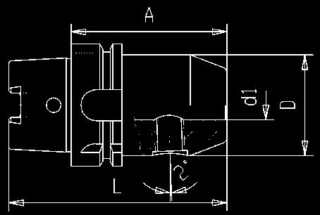 Werkzeugaufnahmen / Toolholders HSK DIN 69893 Spannfutter Whistle Notch DIN 1835-E End-millholder Whistle Notch gewuchtet / balanced / equilibré Mandrins de serrage Whistle Notch auf G6,3 bei 12.