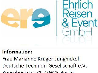 Bildungsreise für Ingenieure 4 Tage 29.10.-01.11.2016 Information: Frau Marianne Krüger-Jungnickel Deutsche Technion-Gesellschaft e.v. Knesebeckstr. 71, 10623 Berlin krueger@dtgev.
