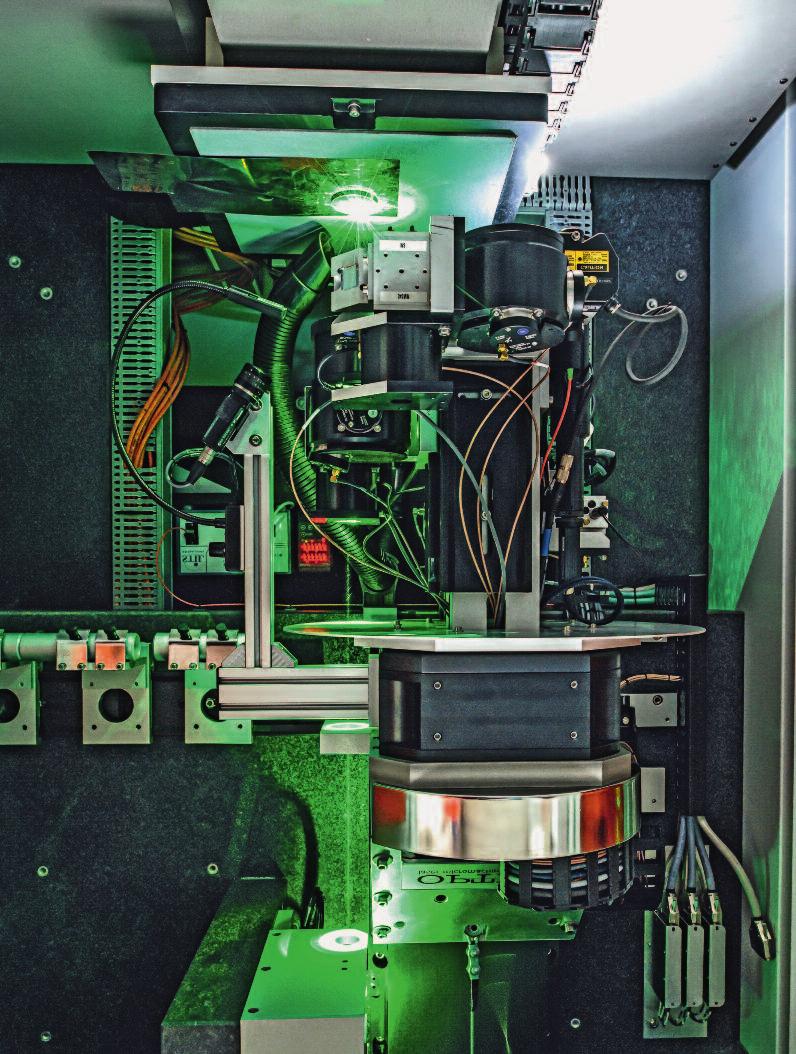 10 l S M I K R O L A S E R B E A R B E I T U N G Bearbeitung technischer Werkstoffe mit fs-lasern Für die Effizienz von Ultrakurzpulslasern ist die Auslegung der Bearbeitungsanlage entscheidend.