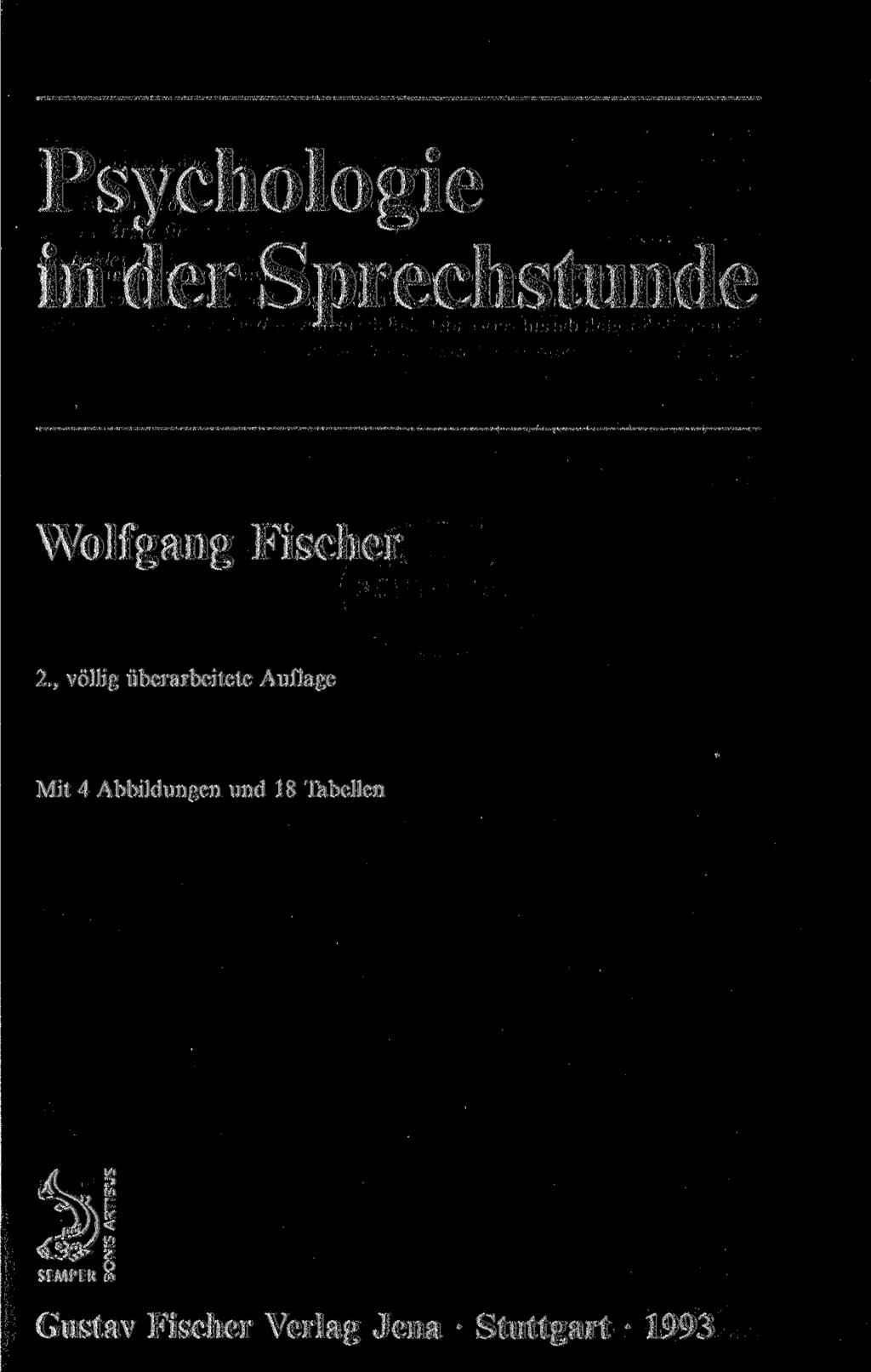 Psychologie in der Sprechstunde Wolfgang Fischer 2.