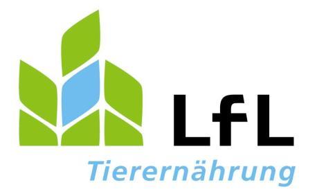1 Bayerische Landesanstalt für Landwirtschaft Institut für Tierernährung und Futterwirtschaft Prof.