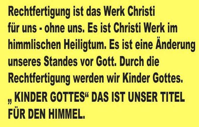 AUSZUG AUS: CHRISTUS UNSERE GERECHTIGKEIT