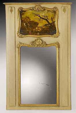 Spiegel 3752 Spiegel, Louis-XV.-Stil Holz und Stuck durchbrochen und geschnitzt.