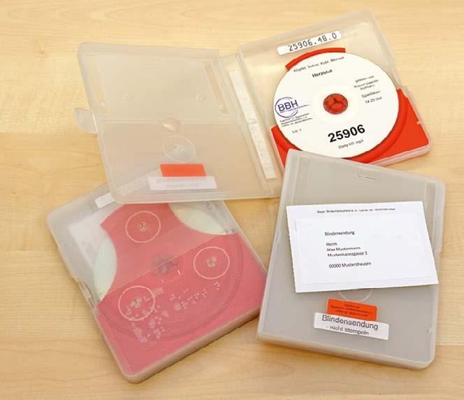 4. Versand der Hörbuch-CDs: Die BBH versendet die bestellten Hörbücher in der Regel direkt zum Nutzer nach Hause.