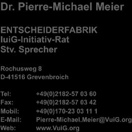 Sprecher Rochusweg 8 D-41516 Grevenbroich Tel: +49(0)2182-57 03 60 Fax: