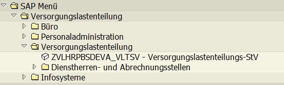 1 Allgemeines Landesverwaltungsamt Berlin Die Berechnung der Abfindungsbeträge zum Versorgungslastenteilungs-Staatsvertrag (VLT- StV) wird im SAP R/3-System mittels der Bearbeitungsoberfläche PWE
