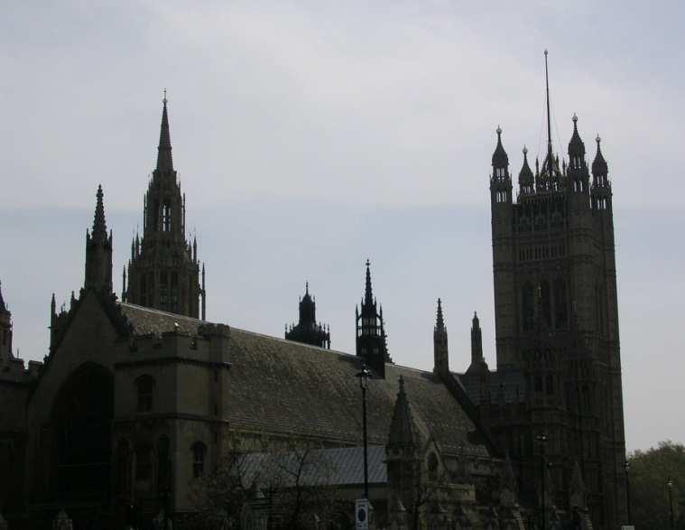 Westminster Abbey, Houses of Parliament Hier tagt das britische Parlament,