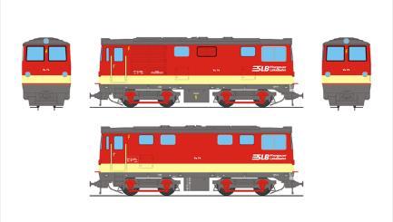 verkehrsrot/elfenbein, umbra, H0e 205-506-D 233,00