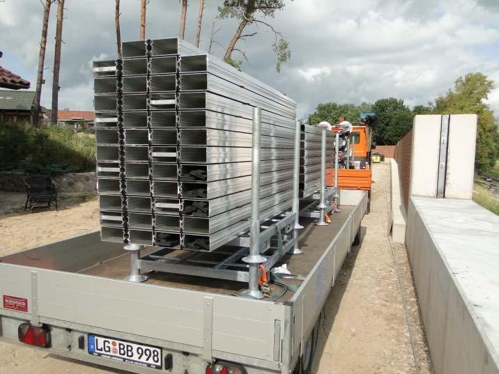 Mobiles HWS - System TKR Dammbalkensystem Länge 1 x 30 m