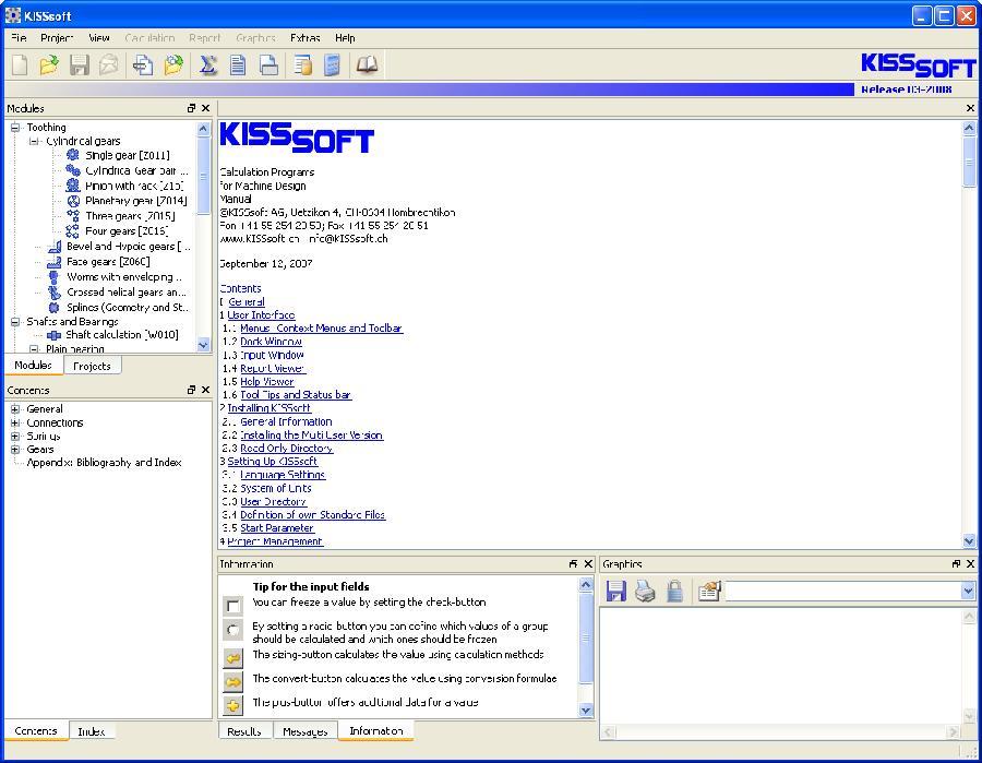 oder lizenzierte Version wird KISSsoft über Start/Programme/KISSsoft