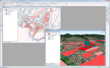 Anforderung an den GIS-Markt 3 GeoMedia 3D - Überblick GeoMedia 3D liefert die 3D-Verwirklichung für GeoMedia Desktop Integration der bewährten