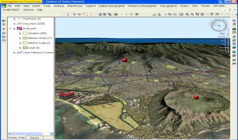 GeoMedia 3D - Features Neues 3D-Kartenfenster Darstellung aller GIS Daten in 3D