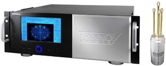 Elektronischen Lautsprecherund Raumkorrektur Trinnov Optimizer Equalizer korrigiert Frequenz- und Phasengang jedes Lautsprechers (FIR-Filter; unter 300 Hz IIR-Filter) Lineare Phase (ca.