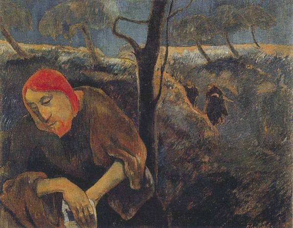 Paul Gauguin, Christus im Garten Gethsemane, 1889, 73x92