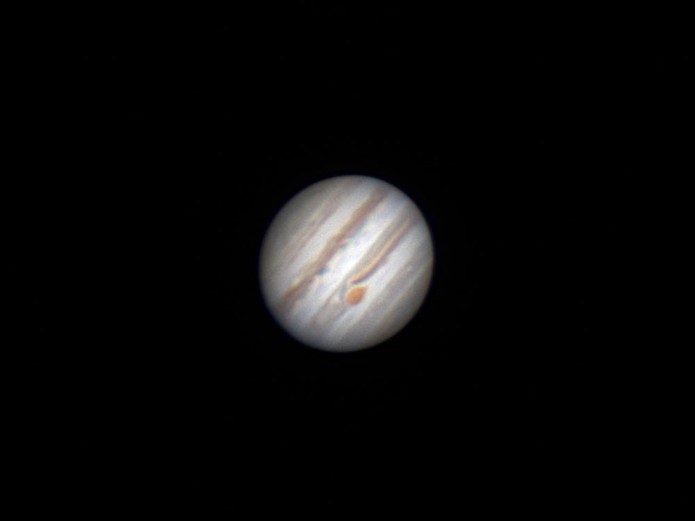 Jupiter mit GRF ohne ADC Celestron C11, ioptron CEM60 (parallaktisch), Brennweite: 2.