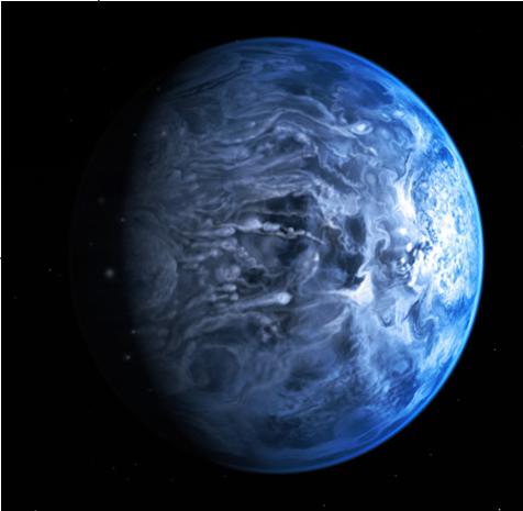 Beispiel Exoplanet: Lebensfeindliche blaue Hölle HD 189733 b ist der erste Exoplanet, auf dem Methan-Gas nachgewiesen wurde Er befindet sich rund 63 Lichtjahre von uns entfernt im Sternbild Füchslein