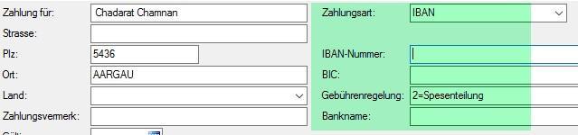 Zahlungsempfänger Inland Nach der Umstellung auf ISO können Sie die neue Zahlungsart IBAN erfassen. Rufen Sie in den Adressdaten die entsprechende Adresse auf.