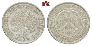 Vorzüglich 1762 5 Reichsmark 1932 G. Eichbaum. J. 331.