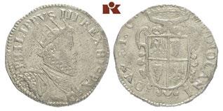 Künker elive Auction 41 Seite 93 EUROPÄISCHE MÜNZEN UND MEDAILLEN ITALIEN MAILAND 480 Philipp III. von Spanien, 1598-1621. Ducatone 1608.