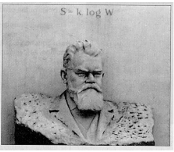 Grabmahl in Wien Abbildung: Boltzmann erhängte sich 1906 in Duino bei Triest.