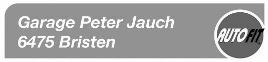 Logo Garage Peter Jauch Bristen Logo GmbH Bristen Schreinerei
