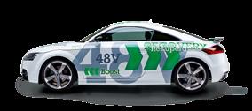 Konzeptfahrzeug Schaeffler System 48 V Eine 48-Volt-Hybridisierung ermöglicht einen kostengünstigen Einstieg in die effiziente Welt der Hybridfahrzeuge.