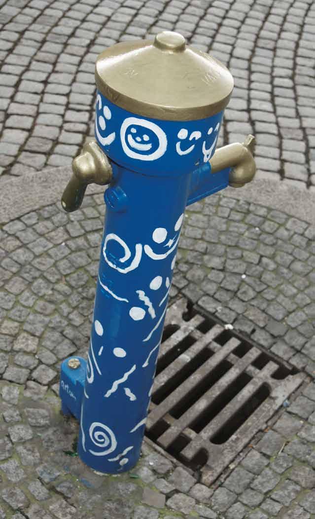 Stadtgeschehen Wasser kommt aus dem Hahn Oder aus dem Hydranten. In unserem Stadtbild sind sie weitestgehend unter die Erde verbannt: Hydranten.