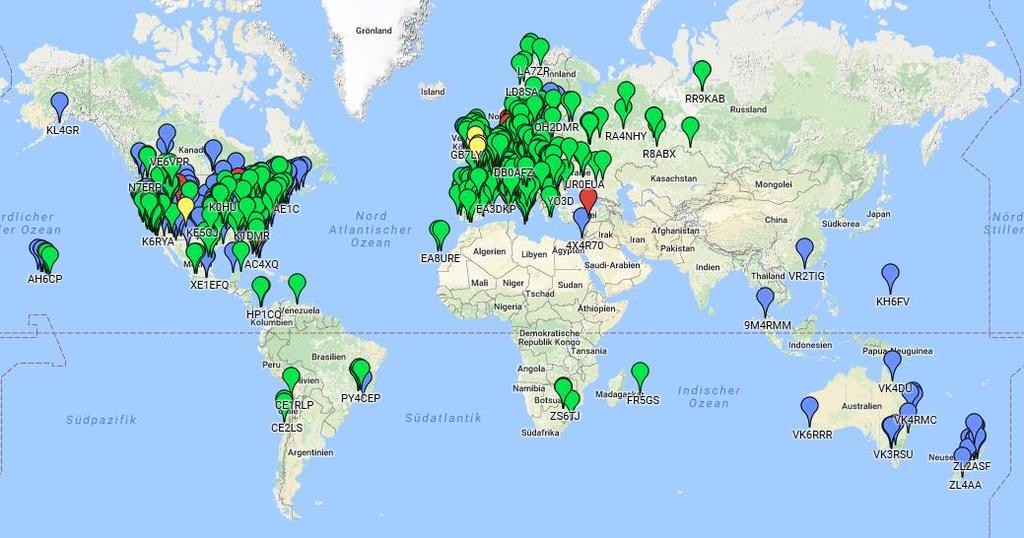 DMR Landkarte Global http://www.