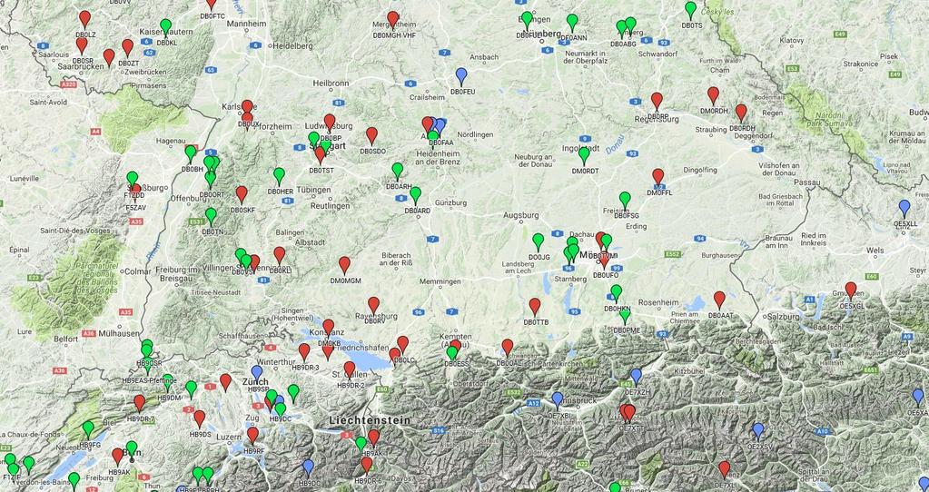 DMR Landkarte DL-Süd http://www.