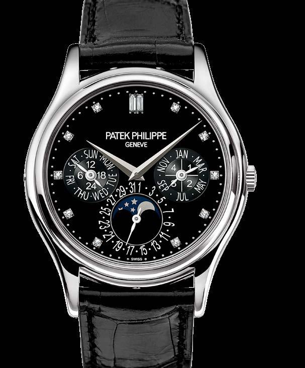 Patek Philippe GRANDES COMPLICATIONS EIN LEGENDÄRES MODELL Der extraflache Ewige Kalender hat sich mit seinem raffinierten Uhrwerk und dem klaren klassischen Design als eines der bestechendsten