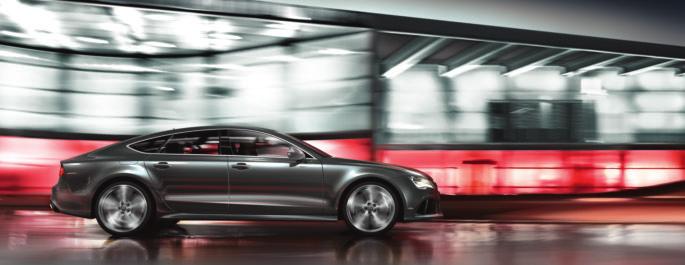 Bedingungslose Dynamik. Mit Prestige. Puristische Eleganz. Faszinierende Kraft. Innovative Technik. Im Zusammenspiel entsteht ein Auto, das es so noch nie gab: der Audi RS 7 Sportback.